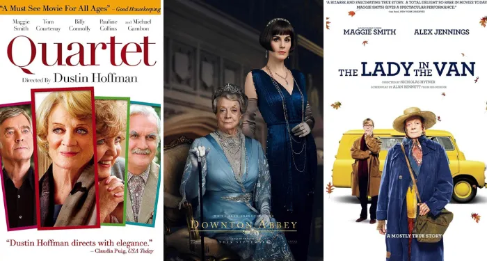 three Maggie Smith movie posters