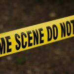 crime scene do not cross yellow tape outside