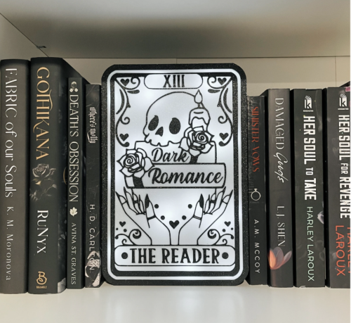 tarot card dark romance shelf lightbox