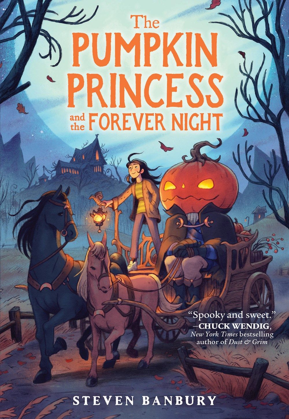 Cover of The Pumpkin Princess and the Forever Night by Steven Banbury