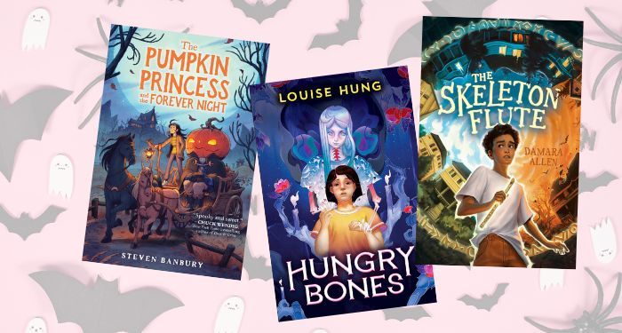 ghostly middle grade books cover collage