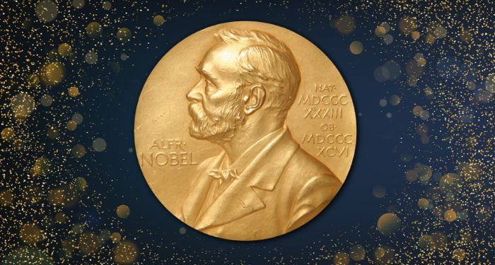 nobel prize with back ground