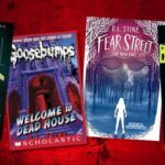 four covers of books by R.L. Stine