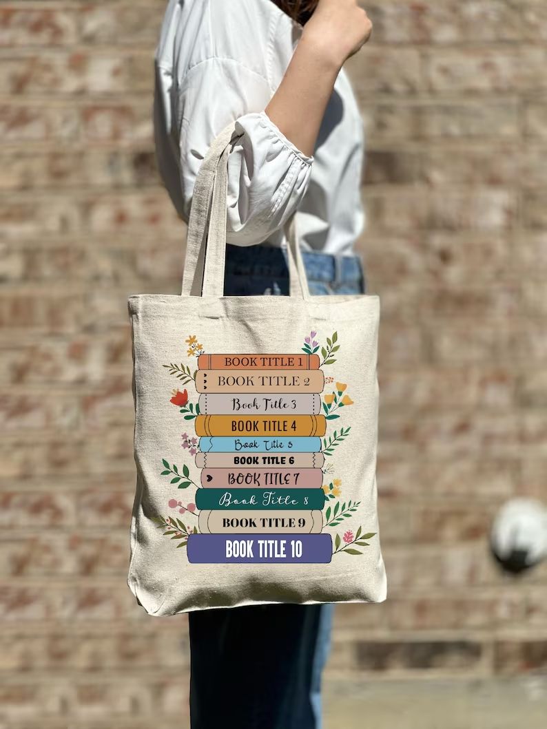 Personalized book tote