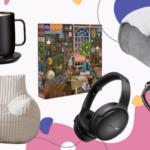 a collage of bookish items on sale