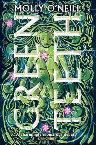 cover of Greenteeth by Molly O'Neill; image of a green person hidden in lots of foliage