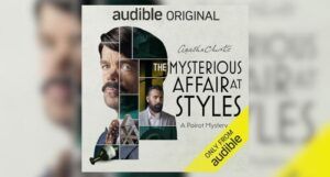 cover of audiobook of The Mysterious Affair at Styles, narrated by Peter Dinklage and others