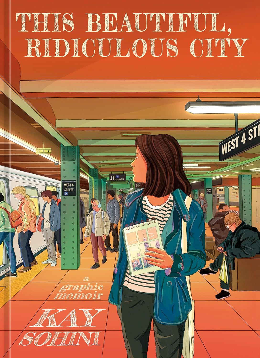 a graphic of the cover of This Beautiful, Ridiculous City: A Graphic Memoir by Kay Sohini