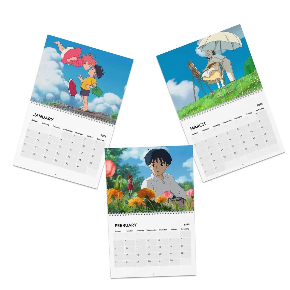 Studio Ghibli 2025 Wall Calenda