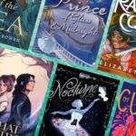 collage of 8 covers of new and recent YA fairy tale retellings