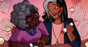 partial cover of Bingo Love Vol. 1 by Tee Franklin, Jenn St. Onge, Joy San, Cardinal Rae