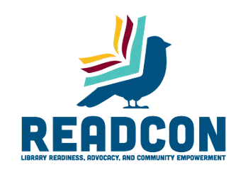readcon logo, which features a bird with feathers styled like an open book.