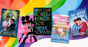 a collage of 2025 queer book covers