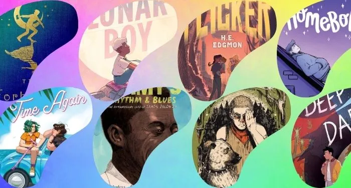 queer LGBTQ+ Youth Media Award Winners cover collage