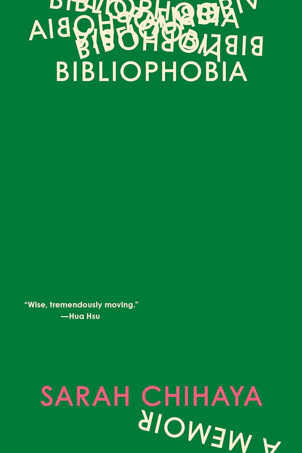 a graphic of the cover of Bibliophobia