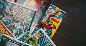 Image of a stack of comics