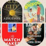 collage of debut adult novel book covers by ya authors