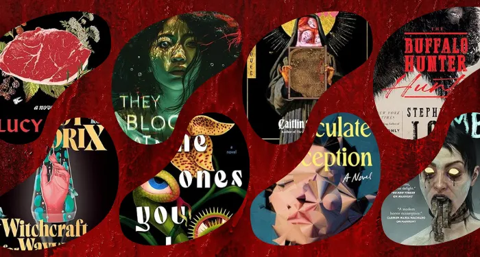 partial covers of 2025 horror books
