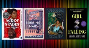 covers of four queen mystery novels