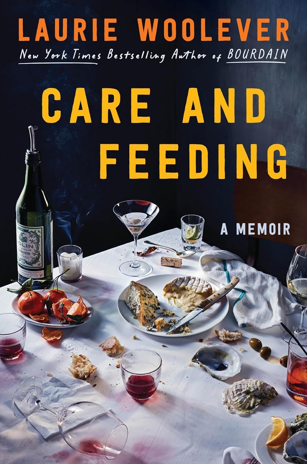 a graphic of the cover of Care and Feeding: A Memoir by Laurie Woolever