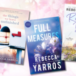 a collage of Rebecca Yarros romance covers