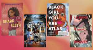 four book covers of Walter Awards winners