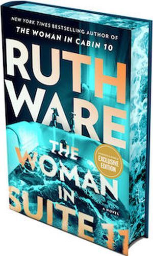 The Woman in Suite 11 book cover with sprayed edges