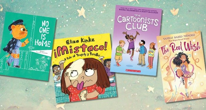 four children's book covers