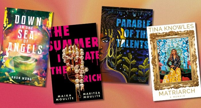 4 book collage