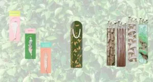 Image of three different sets of floral and plant bookmarks