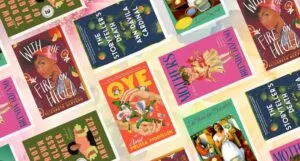 collage of six books by Latine authors that explore the complexity of motherhood