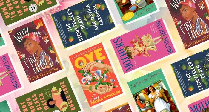 collage of six books by Latine authors that explore the complexity of motherhood