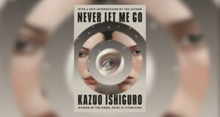 never let me go cover + blurred cover