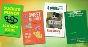 covers of four new and recent memoirs