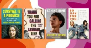 covers of new lesbian memoirs and biographies