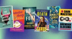 six covers of new mysteries and thrillers coming out in May 2025