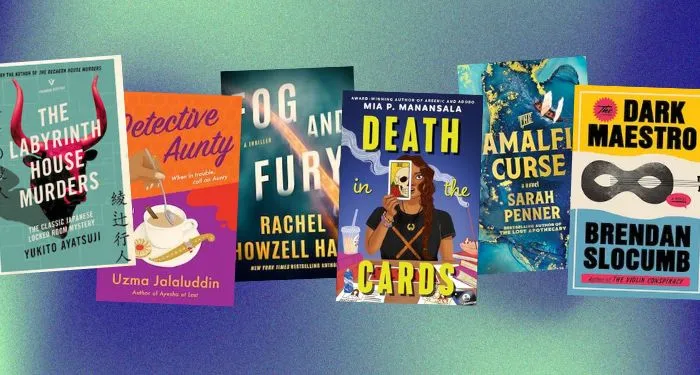six covers of new mysteries and thrillers coming out in May 2025