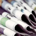 newspapers in loose stack