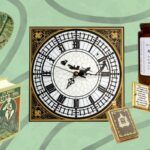 a collage of Peter Pan merch
