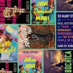 collage of book covers of Latine books coming in Spring 2025
