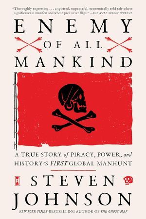 a graphic of the cover of Enemy of All Mankind by Steven Johnson 