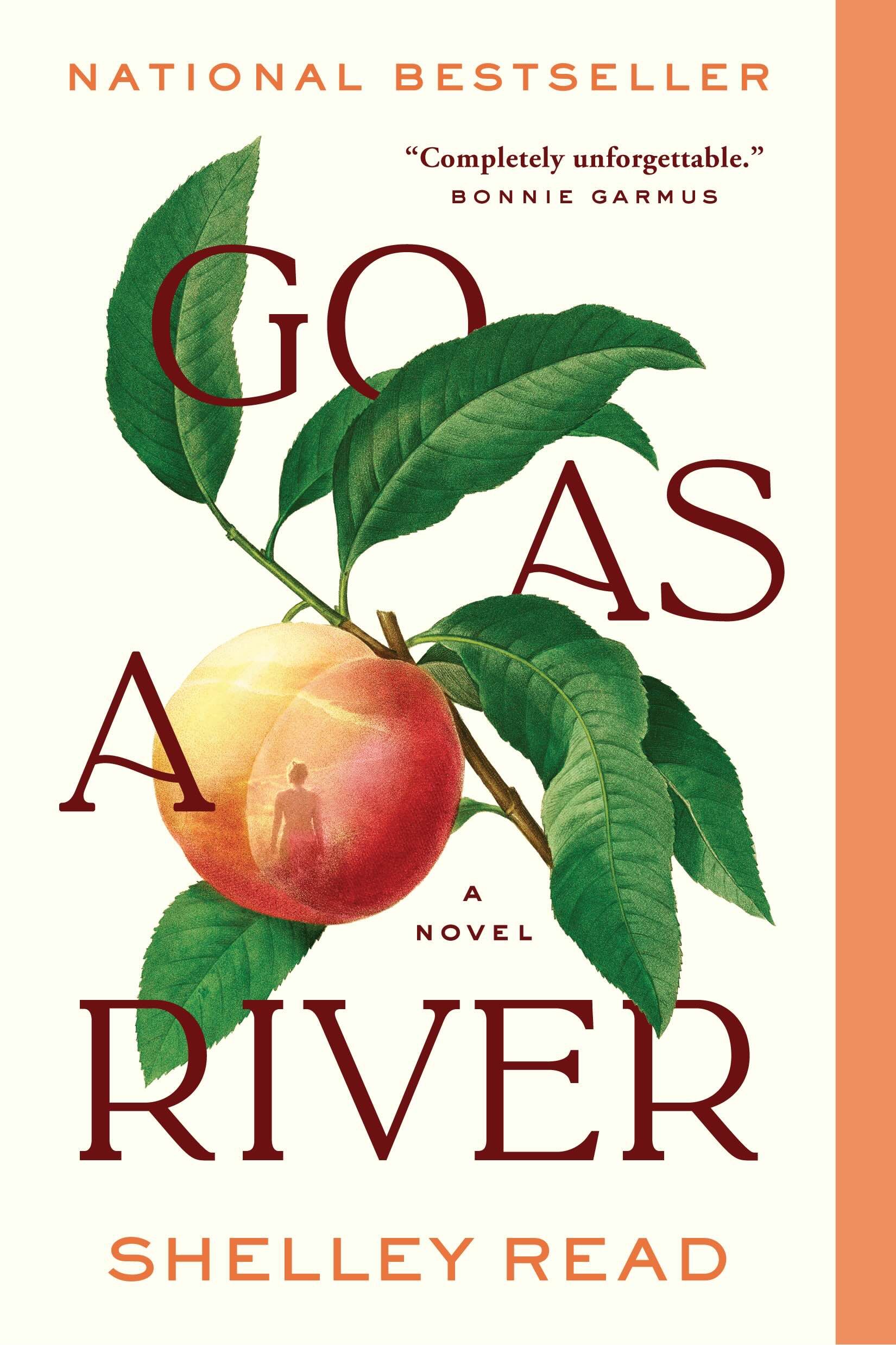 Cover of book, GO AS A RIVER by Shelley Read