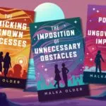 a collage of The Investigations of Mossa and Pleiti covers