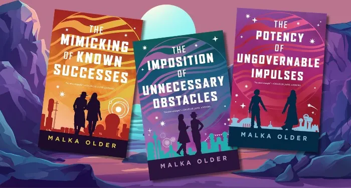 a collage of The Investigations of Mossa and Pleiti covers