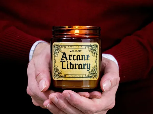 arcane library scented candle