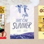 collage of beach read comics