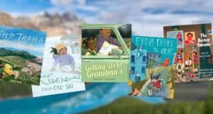 five covers of picture books set in and about Canada