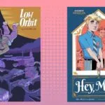 comic cover collage of low orbit and hey mary