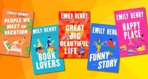 a collage of Emily Henry covers
