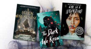 collage of gothic ya book covers